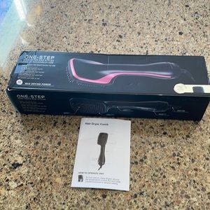 One step hair drying brush